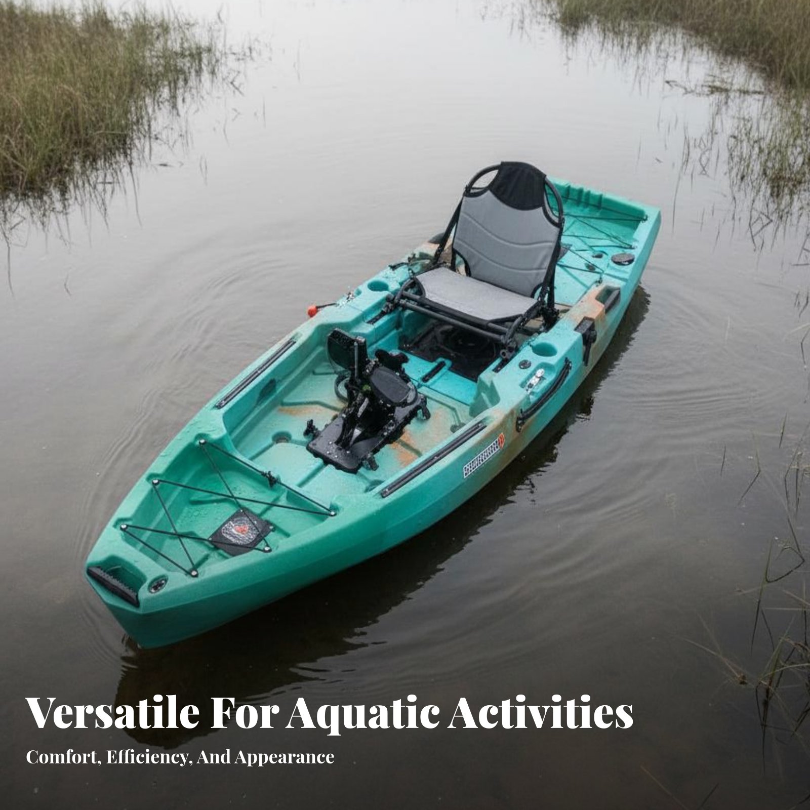 Fishing Kayak Inflatable - Pedal Drive Fishing Boat Foldable Inflatable