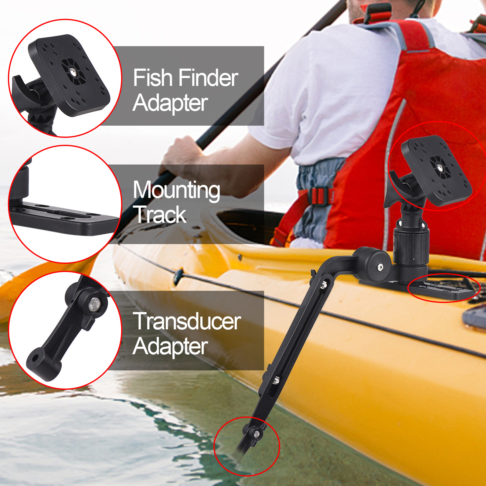 Kayak Fish Finder Mounting Pla - Fishing Kayak Fish Finder Mount recension och pris