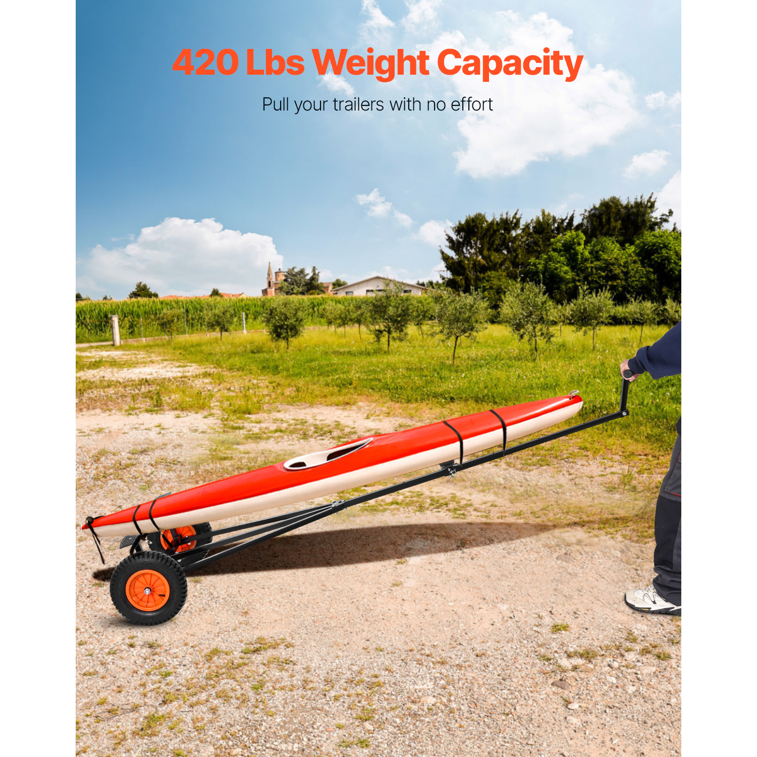 SucceBuy 420lbs Boat Trailer D - Fishing Kayak Sit On Top recension och pris