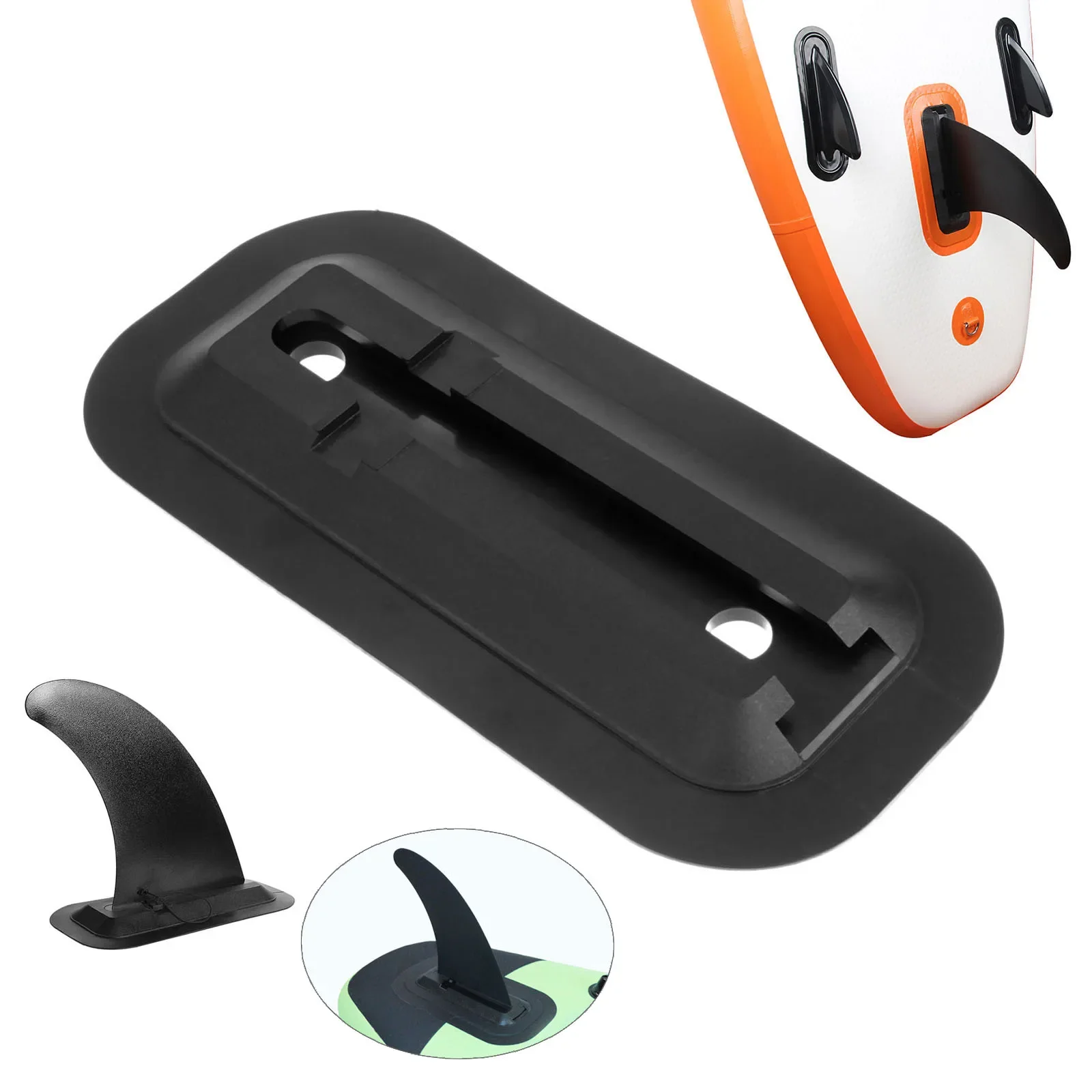 1 Pc PVC Slide-in Central Fin  - Fishing Kayak Paddle recension och pris