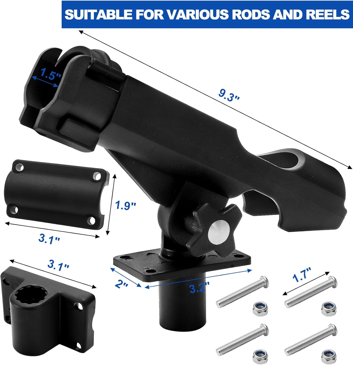 2 Pack Fishing Rod Holder with - Fishing Kayak Rod Holder recension och pris