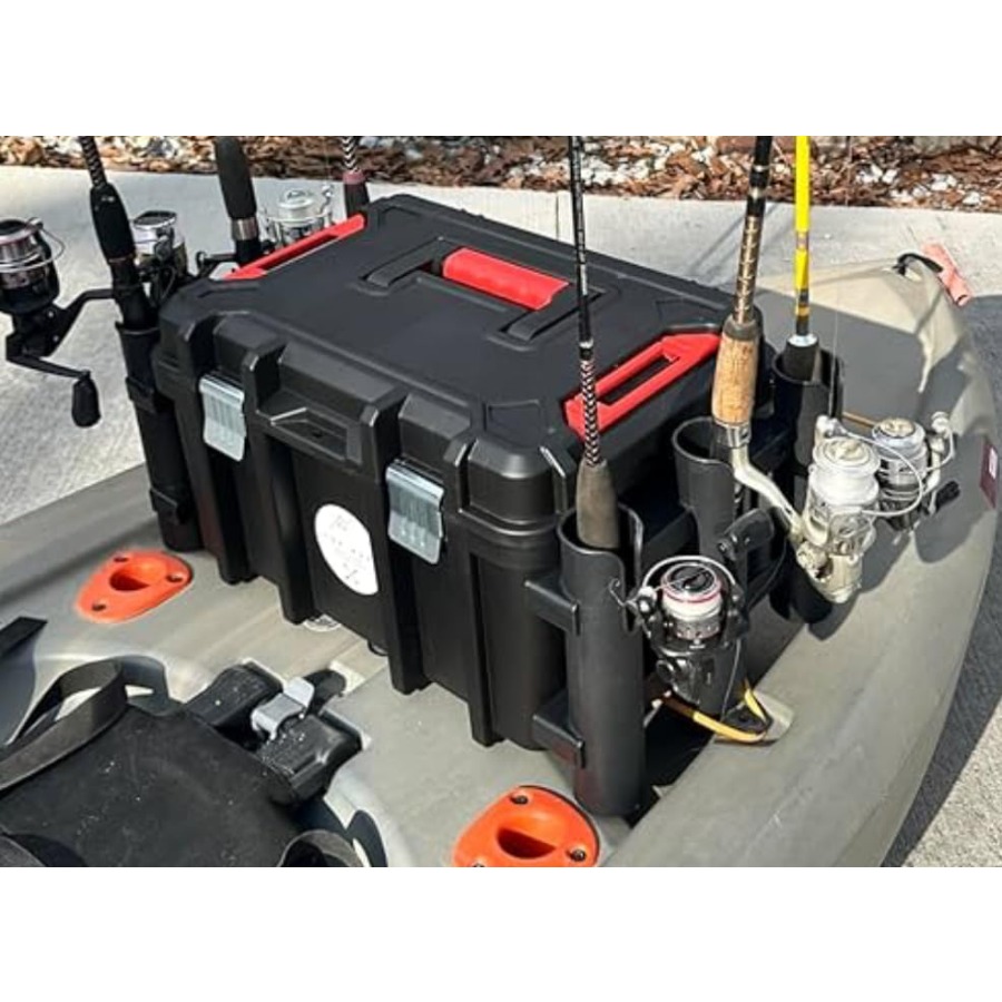 Kayak Fishing Crate - 6 Integr - Fishing Kayak Rod Holder recension och pris
