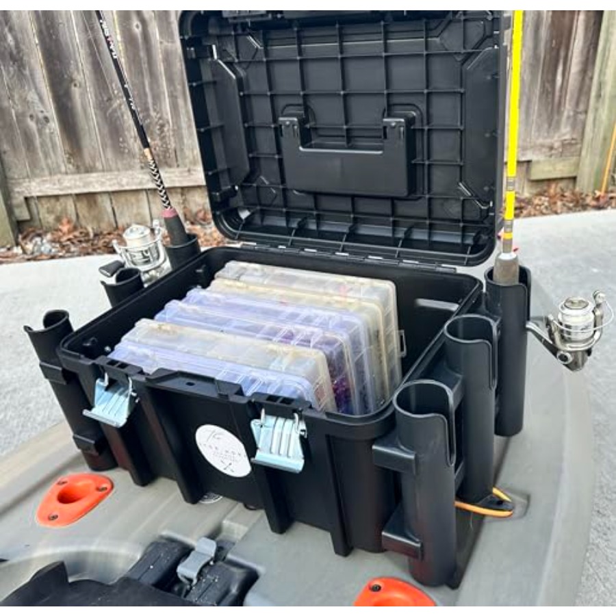 Kayak Fishing Crate - 6 Integr - Fishing Kayak Rod Holder recension och pris