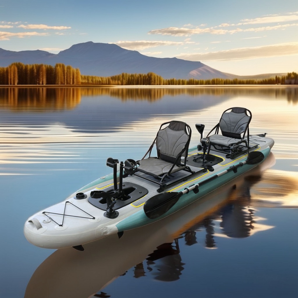 14ft Inflatable Fishing Canoe  - Fishing Kayak Seat recension och pris