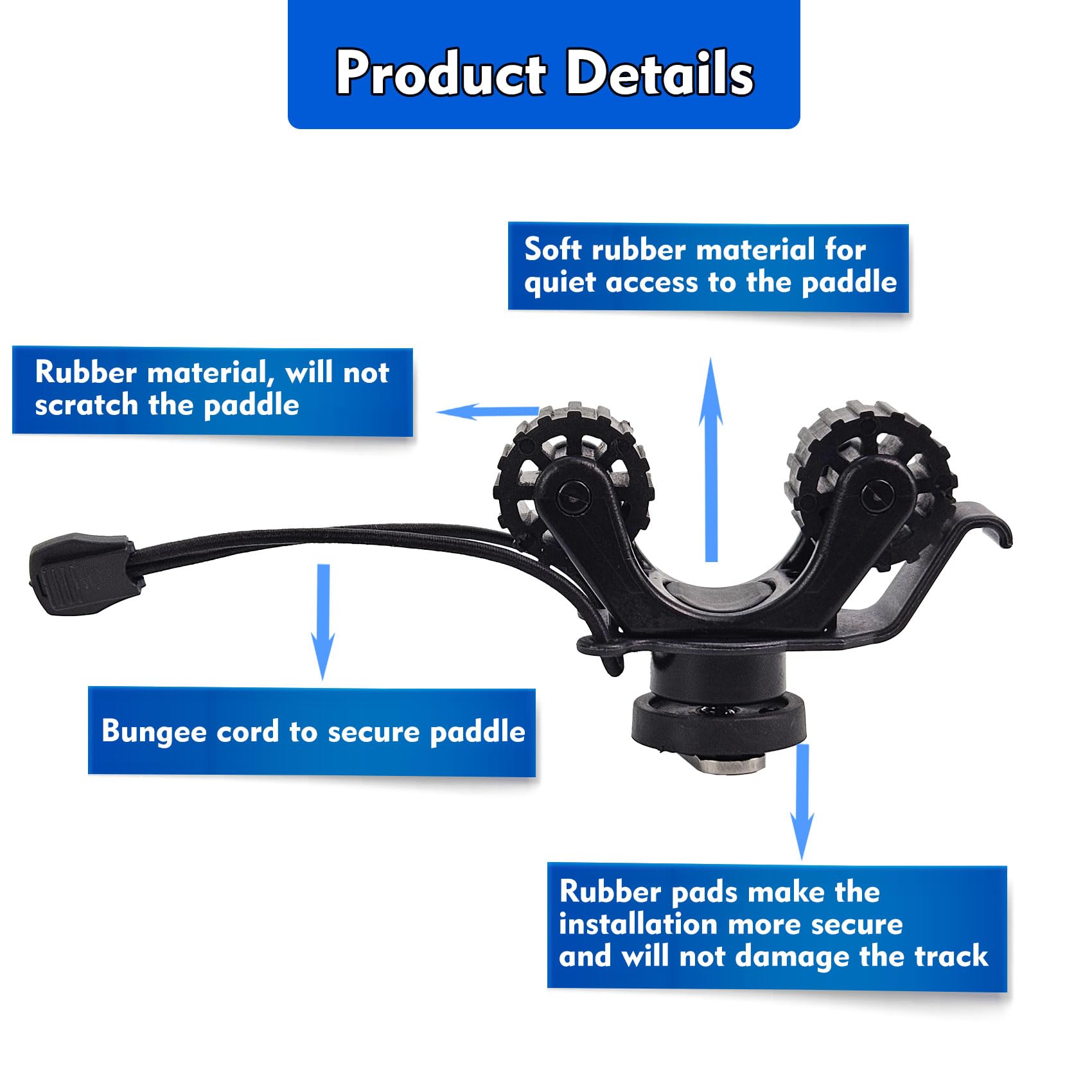Kayak Rail Paddle Holder Kayak - Fishing Kayak Storage Bag recension och pris