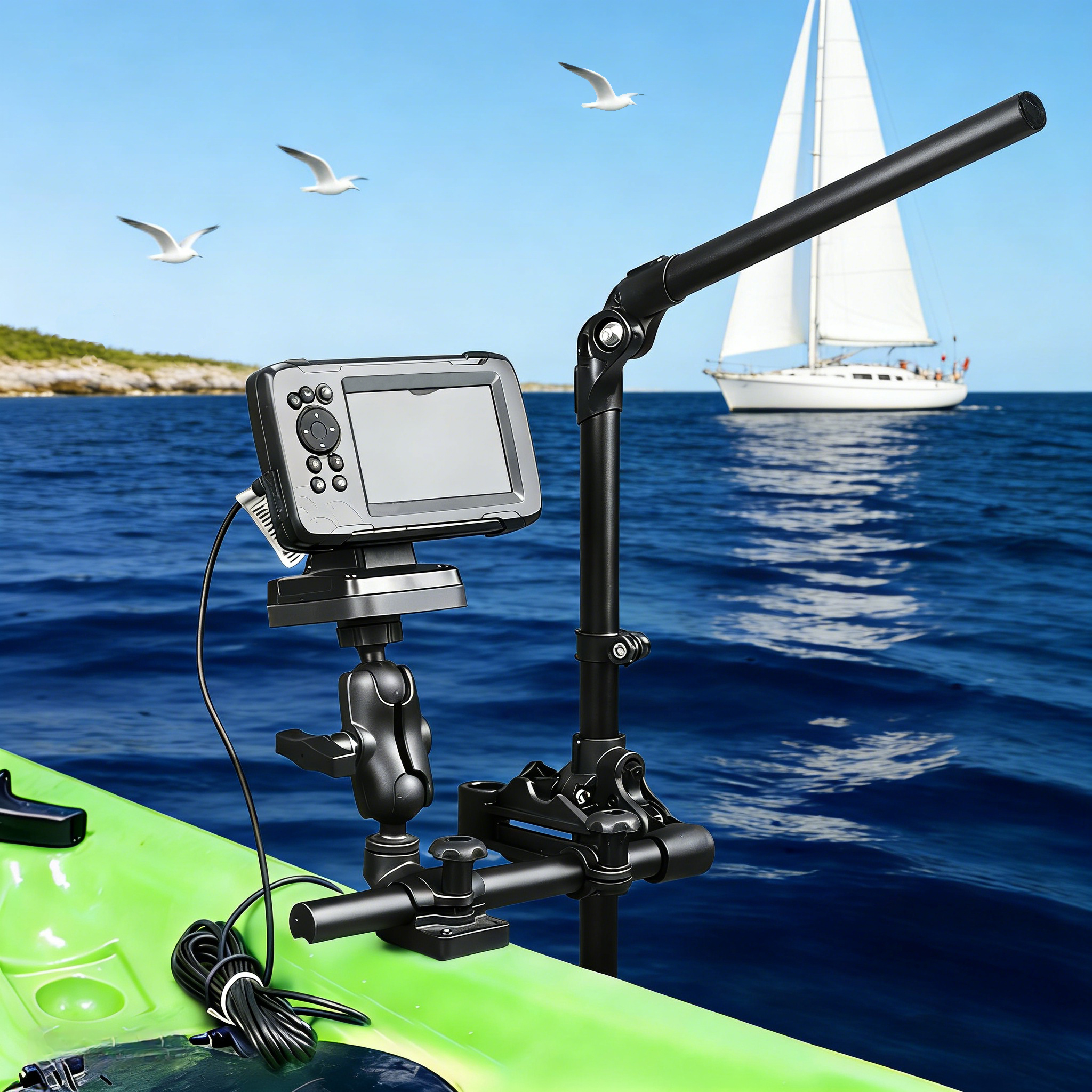 VIN Mounts Universal Sonar Fis - Fishing Kayak Fish Finder Mount recension och pris