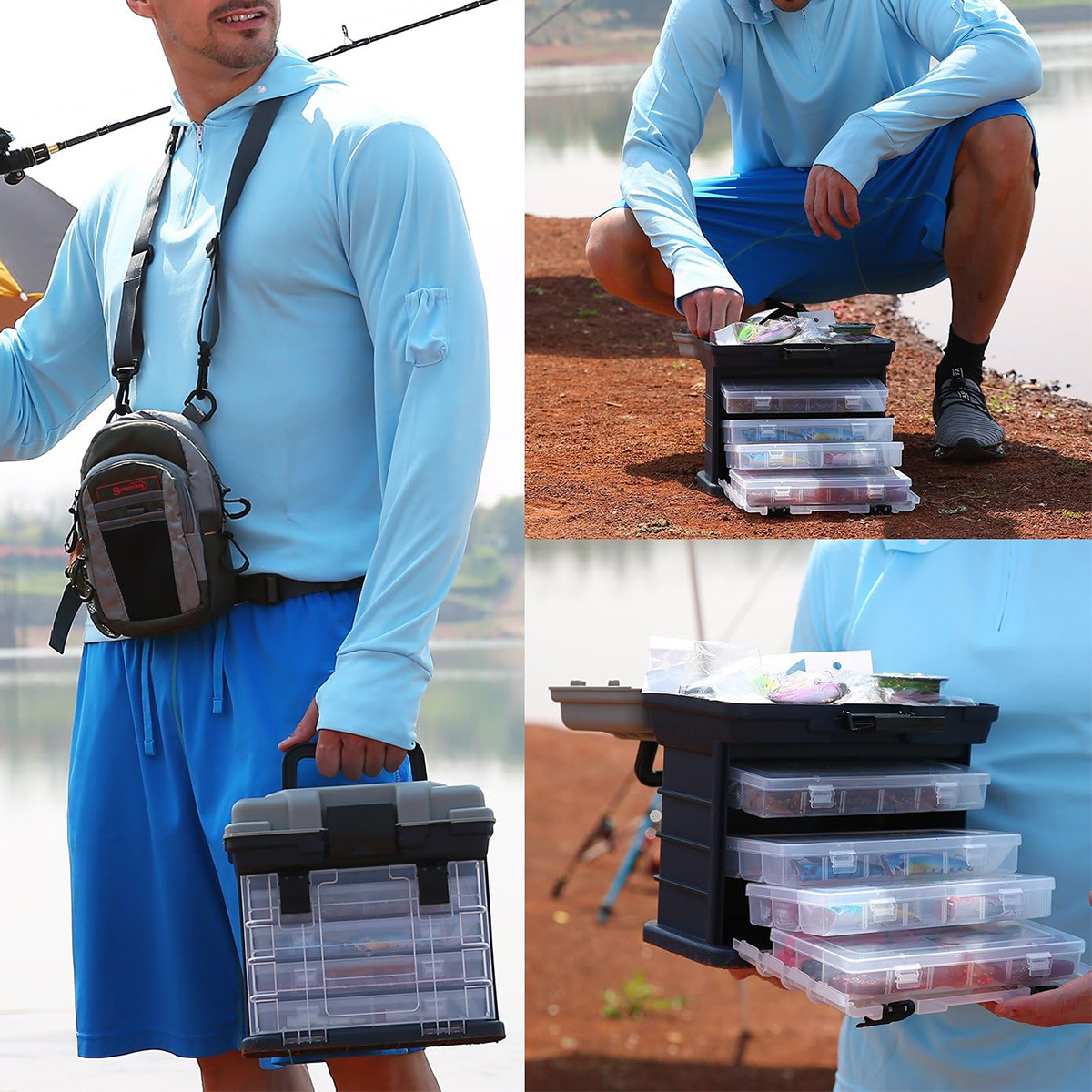 Multifunction Fashing Tackle B - Fishing Kayak Crate recension och pris