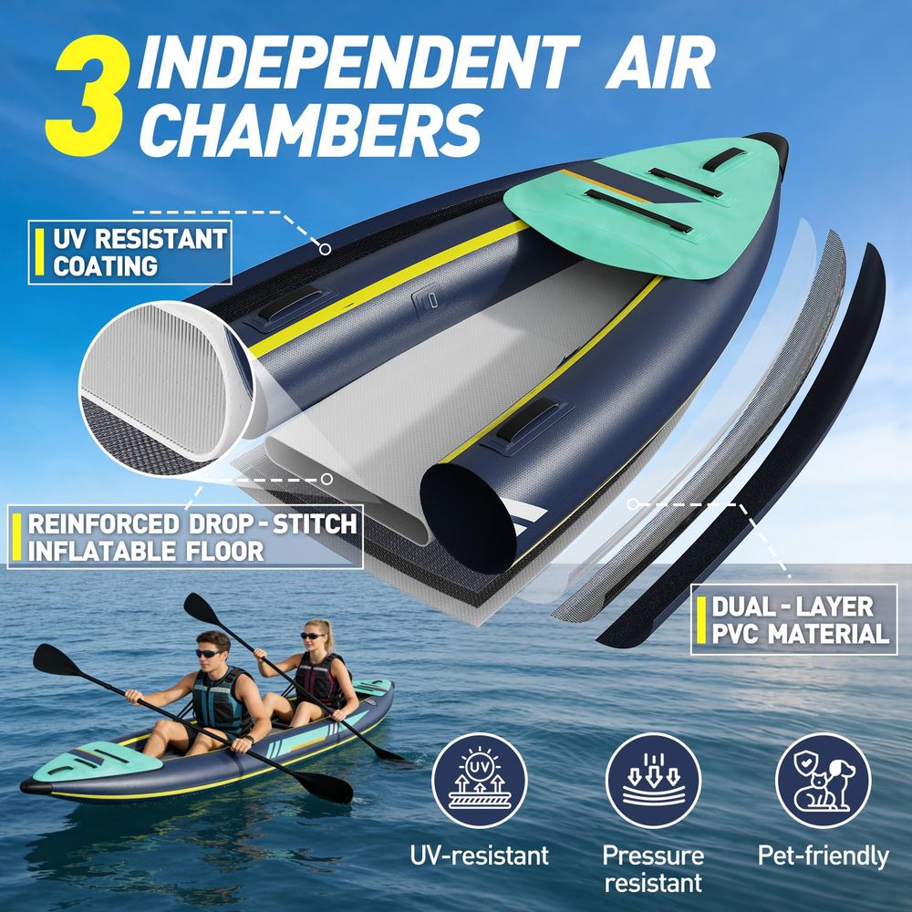 Kayak 1 2 Person for Adults, 1 - Fishing Kayak Seat recension och pris