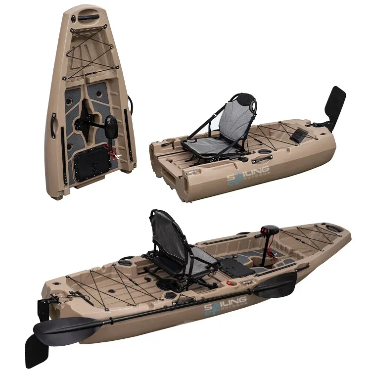 9.5ft 1 Person Folding Plastic - Fishing Kayak Pedal Drive recension och pris