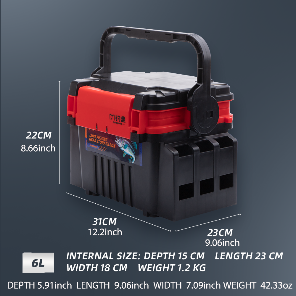 Fishingfans 6L 12L Fishing Box - Fishing Kayak Crate recension och pris